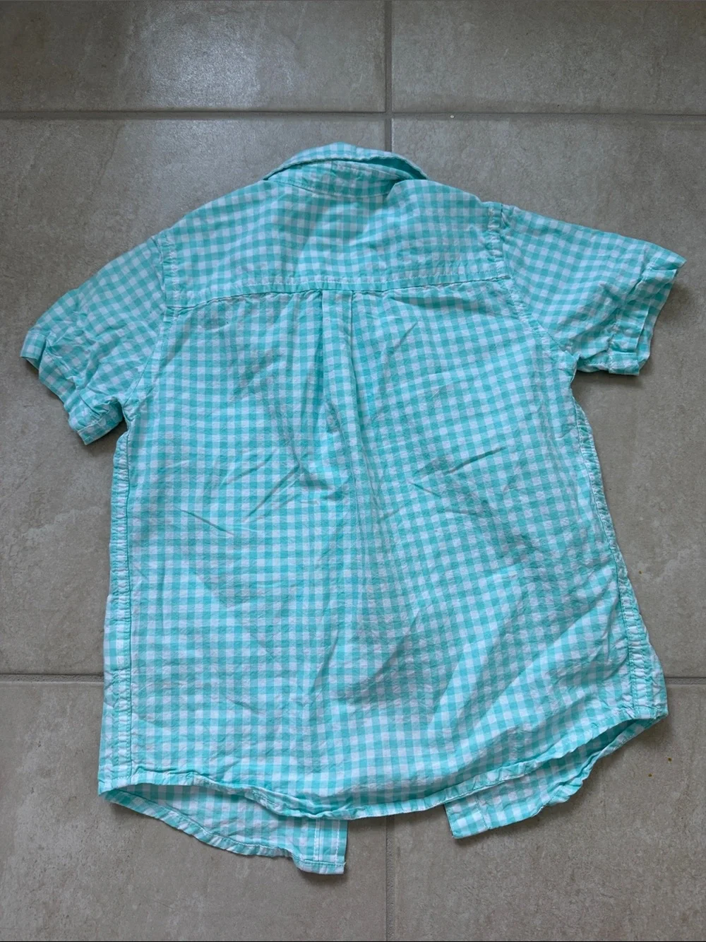The Children's Place Gingham Short-Sleeve Shirt